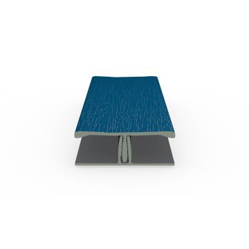 Dekotrim Verbindungsprofil 2-teilig 3m brilliantblau genarbt