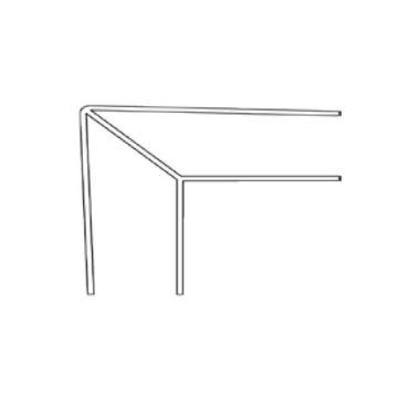 DekoDeck PVC Eck-Profil reinweiß