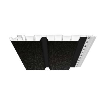 dekotop Dachkastenprofil U1-Rhombus schwarzbraun genarbt 3m