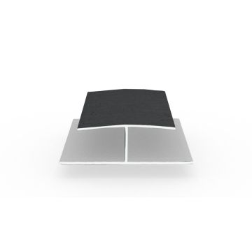 DekoDeck H-Profil einteilig dark stone 3m