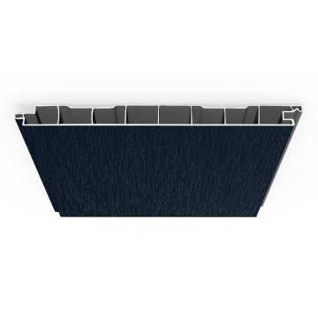 dekotop Verkleidungsprofil V0 stahlblau genarbt 3m