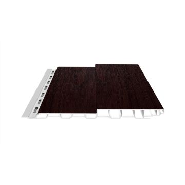 Boden-Deckel-Schalung Kunststoff dekotrim 200 BDS black cherry 3m