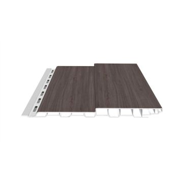 Boden-Deckel-Schalung Kunststoff dekotrim 200 BDS tropic teak 3m