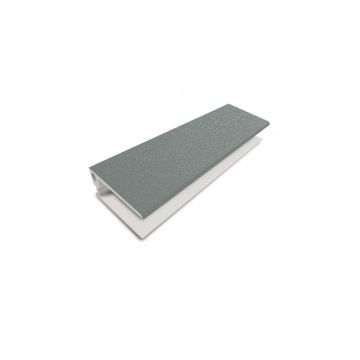 DekoTrim U-Abschlussprofil 2teilig 3,00m alux graualuminium