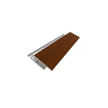 Dekotrim Lüfterabschlussprofil oben 2-teilig 3m sheffield oak kolonial 1