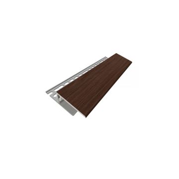 Dekotrim Lüfterabschlussprofil oben 2-teilig 3m santana oak rotbraun