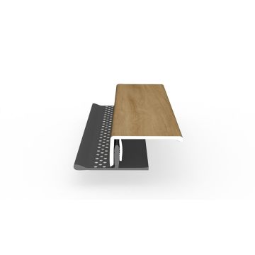 Dekotrim Lüfterabschlussprofil oben 2-teilig 3m turner oak malt
