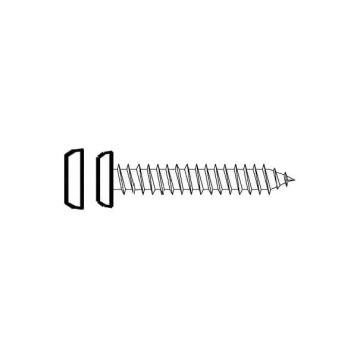 Fensterbankschrauben-Set 3,9×22mm weiß