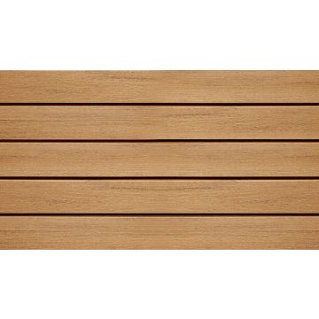 WPC-Rhombus-Fassade Die Gestaltende XL Eichenbraun 4m