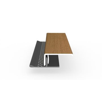 Dekotrim Lüfterabschlussprofil oben 2-teilig  3m ginger oak