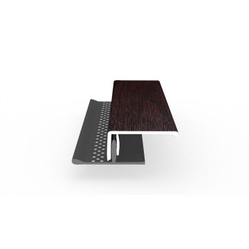 Dekotrim Lüfterabschlussprofil oben 2-teilig 3m black cherry