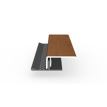 Dekotrim Lüfterabschlussprofil oben 2-teilig  3m cinnamon oak