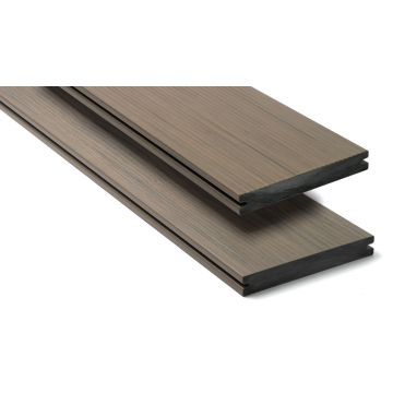 Twinson cWPC Terrassendiele Majestic Massive Pro Eiche antikbraun 5m