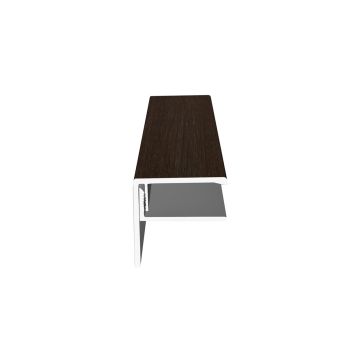 DekoTrim F-Abschlussprofil 2teilig klein 3,00m amaranth oak