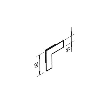 vinyCom Systemecke/Farbclip hellbraun