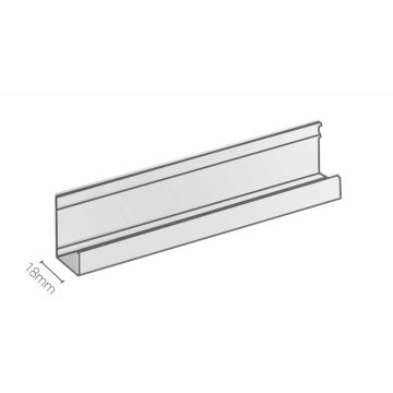 Starterleiste senkrecht Sheffield Oak Beton 6m