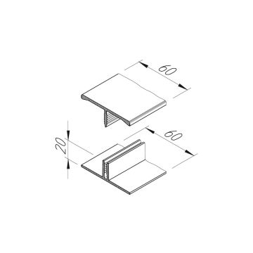 vinylit H-Profil 2-teilig Signalweiß 6m