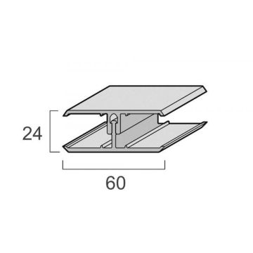 Verbindungsprofil FS-282 2-teilig caramel oak 3m