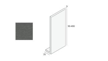 Hartschaum-Winkelprofil 35/225mm basaltgrau 6m