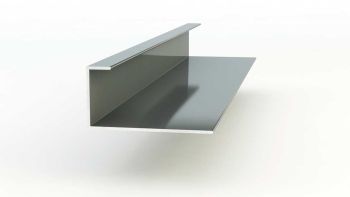 Swisspearl Abschlußprofil Alu 3m ca. RAL 9018 achatgrau