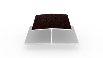 DekoDeck H-Profil einteilig black cherry  3m