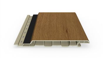 Fassadenprofil Rhombus Dekotrim 150S ginger oak  3m