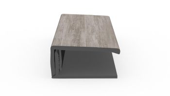 DekoTrim U-Abschlussprofil 2teilig 3,00m Sheffield Oak Alpin
