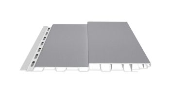 Boden-Deckel-Schalung Kunststoff dekotrim 200 BDS lichtgrau genarbt 3m