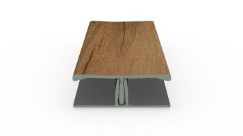 Dekotrim Verbindungsprofil 2-teilig 3m desert oak
