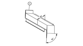 Alu-Inneneckverbinder silber 240mm