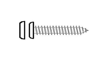 Fensterbankschrauben-Set 3,9×22mm schwarz