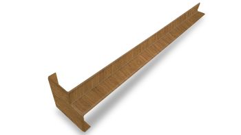 Inneneckverbinder für Hartschaumwinkel ginger oak 400mm