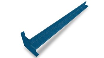 Inneneckverbinder für Hartschaumwinkel brilliantblau genarbt 400mm