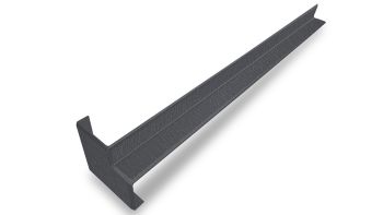 Inneneckverbinder für Hartschaumwinkel basaltgrau genarbt 400mm