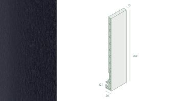 Keralit Dachrandpaneel 2835 schwarzblau