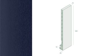 Keralit Dachrandpaneel 2835 stahlblau
