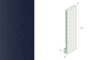 Keralit Dachrandpaneel 2825 stahlblau