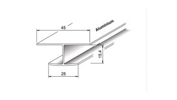 KömaPan H-Verbindungsprofil Alu Alu-eloxiert 6m