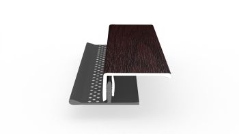 Dekotrim Lüfterabschlussprofil oben 2-teilig 3m black cherry