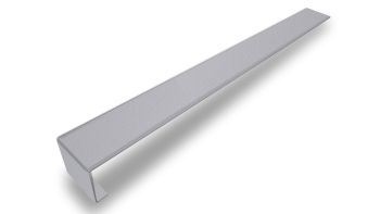Stoßverbinder für Hartschaumwinkel lichtgrau genarbt 225mm