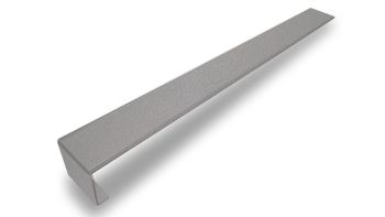 Stoßverbinder für Hartschaumwinkel alux weißaluminium 400mm