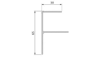 Alu-F-Abschlussprofil 9543 für O-Terrace alu-braun