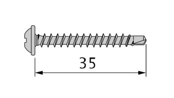 Edelstahl-Befestigungsschraube 2753