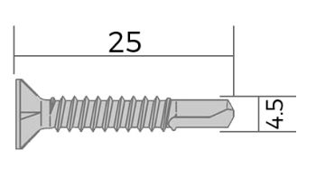 Twinson Befestigungsschraube V2A 4,2x25mm - 9542