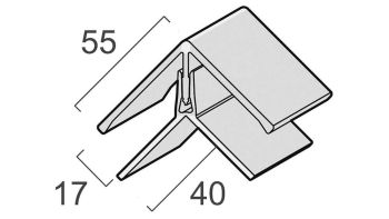 Eckprofil FS-222 2-teilig weiß 6m