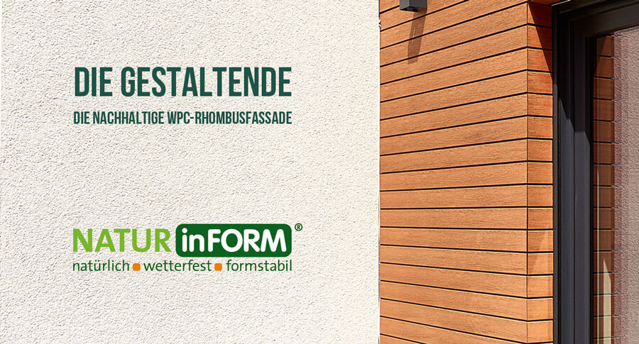 Rhombusfassade NaturinForm