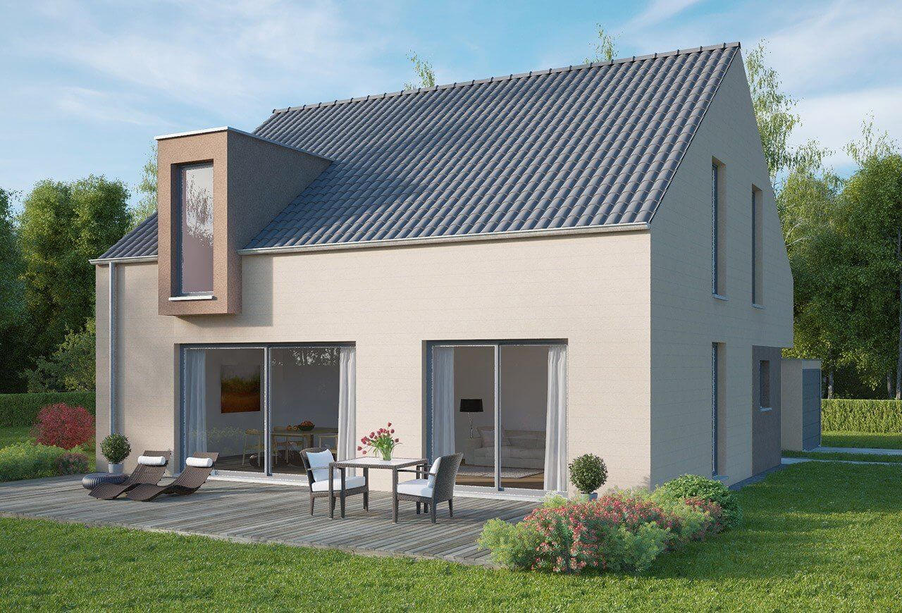 VinyTherm Fassade in der Farbe Tirol.